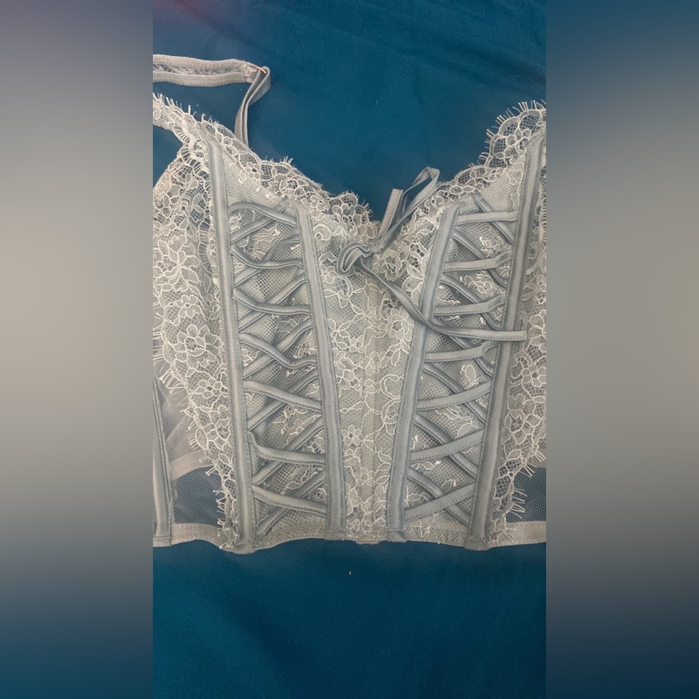 Blue corset